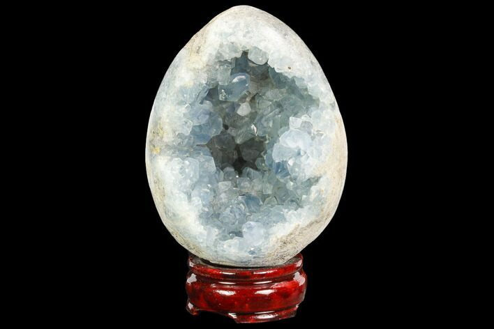 Crystal Filled, Celestine (Celestite) Egg #124703